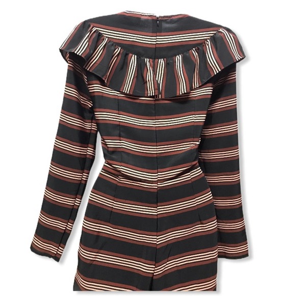 ASOS | Chic Long Sleeve Striped Romper - Picture 5 of 10